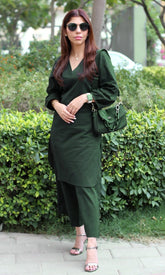 Upgrade your office wear wardrobe with this classy yet chic monochrome pant-set  for all day comfort and trendy look